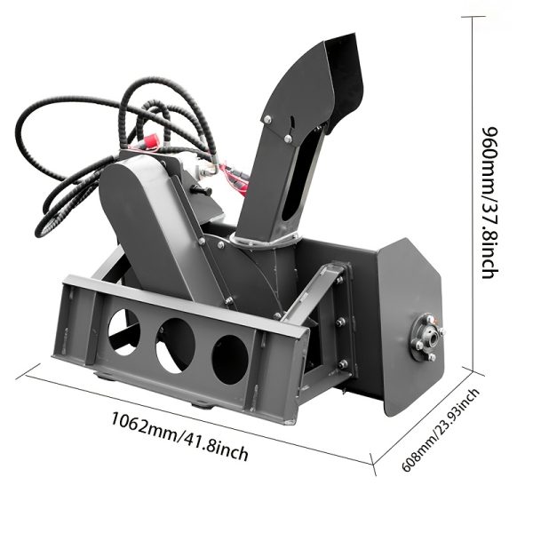 HUAYEE Heavy-Duty Metal Snow Blower Attachment for HY360C/HY480C - Image 3