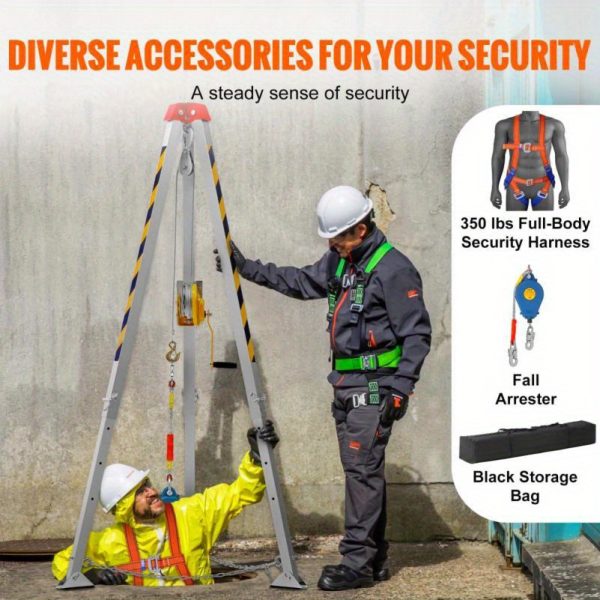 Heavy-Duty 7ft Legs & 98ft Cable Confined Space Tripod Kit - Image 6