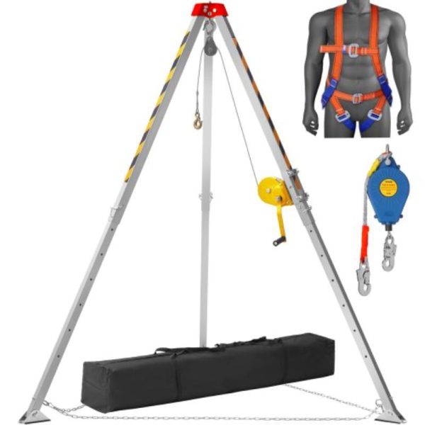 Heavy-Duty 7ft Legs & 98ft Cable Confined Space Tripod Kit - Image 7