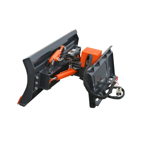 72" Hydraulic Skid Steer 6 Way Dozer Blade Snow Pusher Attachment, Industrial Series - Image 3