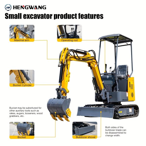 1 T Crawler Excavator For Construction Works, - Image 7