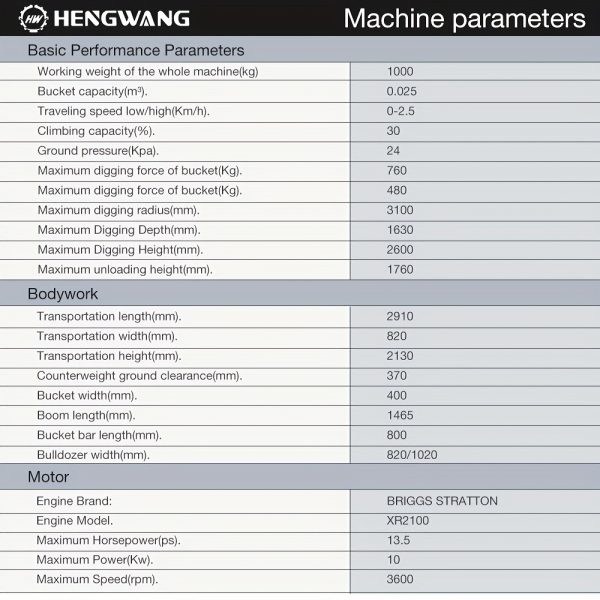 1 T Crawler Excavator For Construction Works, - Image 9